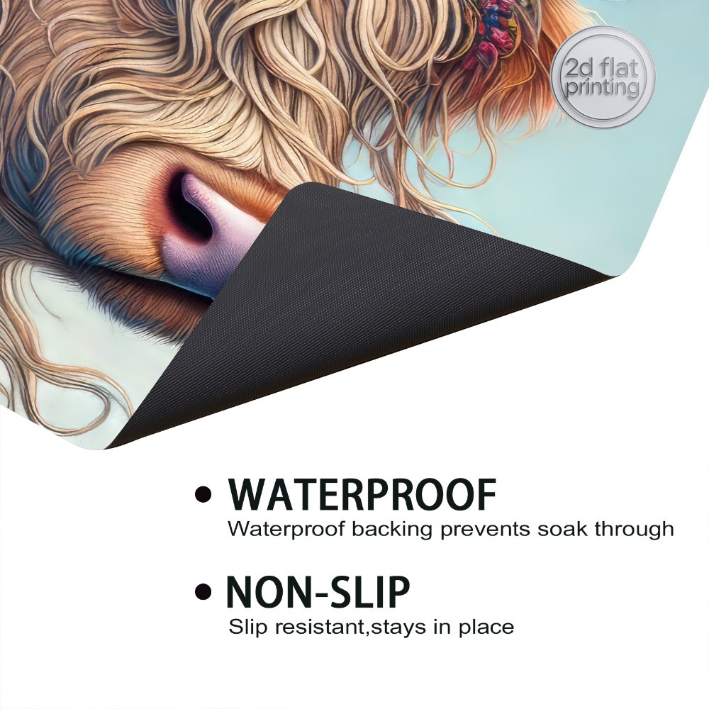 1pc, Artificial Leather Dish D - đánh giá và giá Cow Mat Rubber