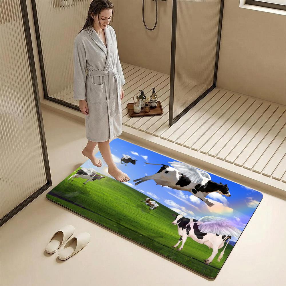 Abstract Cow Animal KWaii Floo - đánh giá và giá Cow Mat Rubber