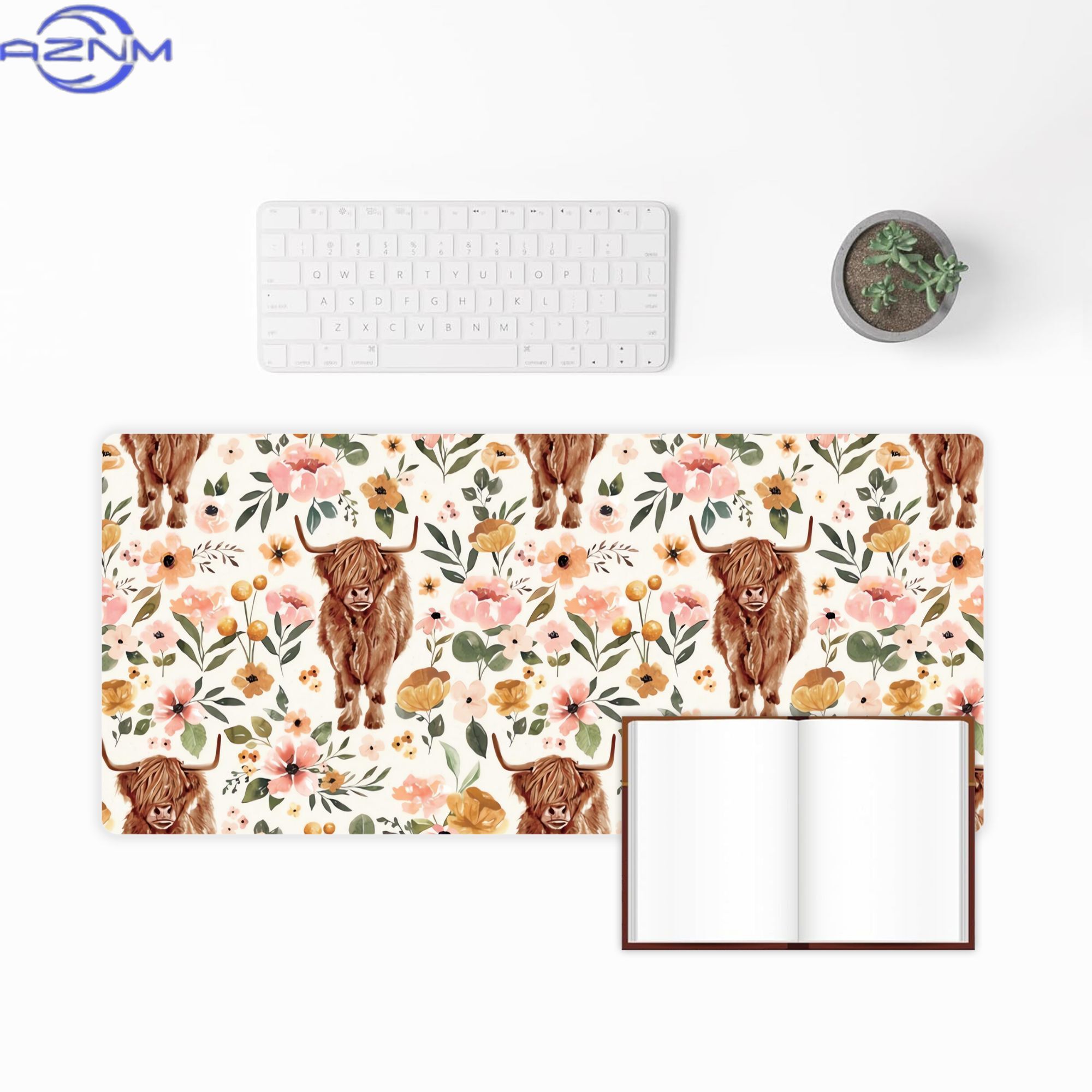 Highland Cow Boho Floral Aesth - đánh giá và giá Cow Mat Rubber