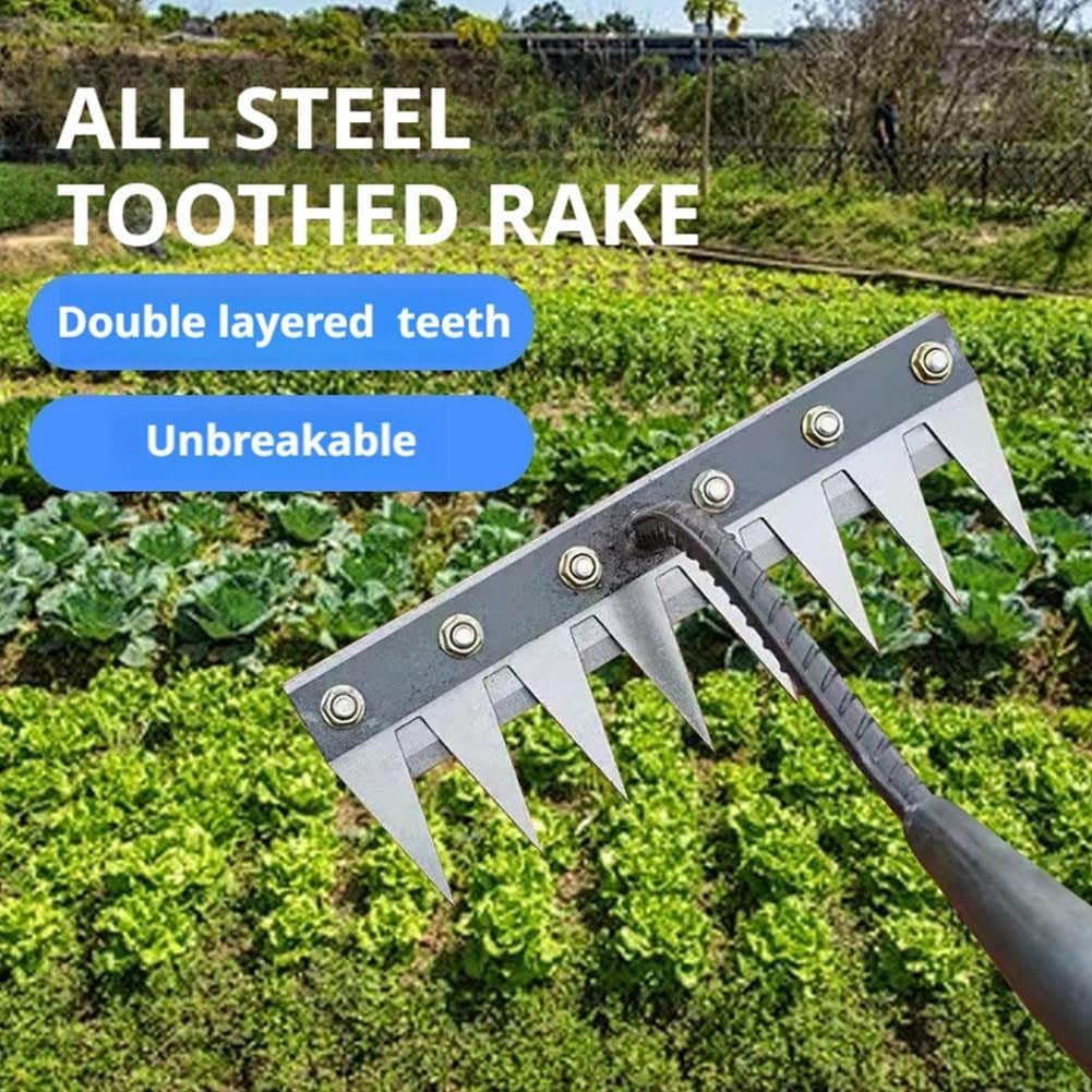 5/6/7/8 Teeth Metal Rake Garde - đánh giá và giá Agriculture Farming Hand Tools