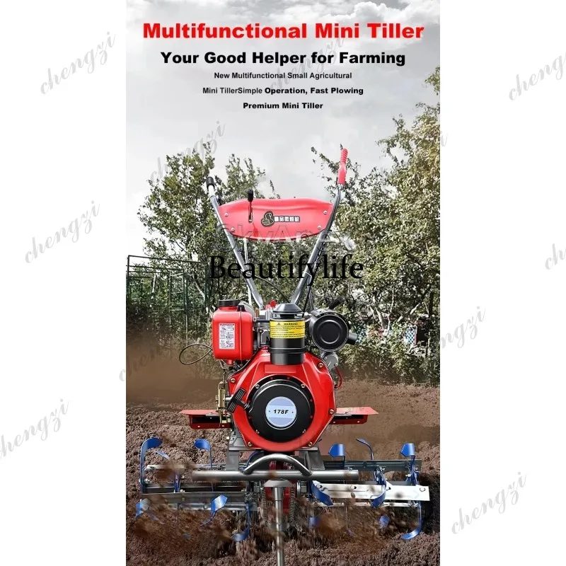 a55  New Mini Rotary Tiller Ho - đánh giá và giá Farming Agriculture Land