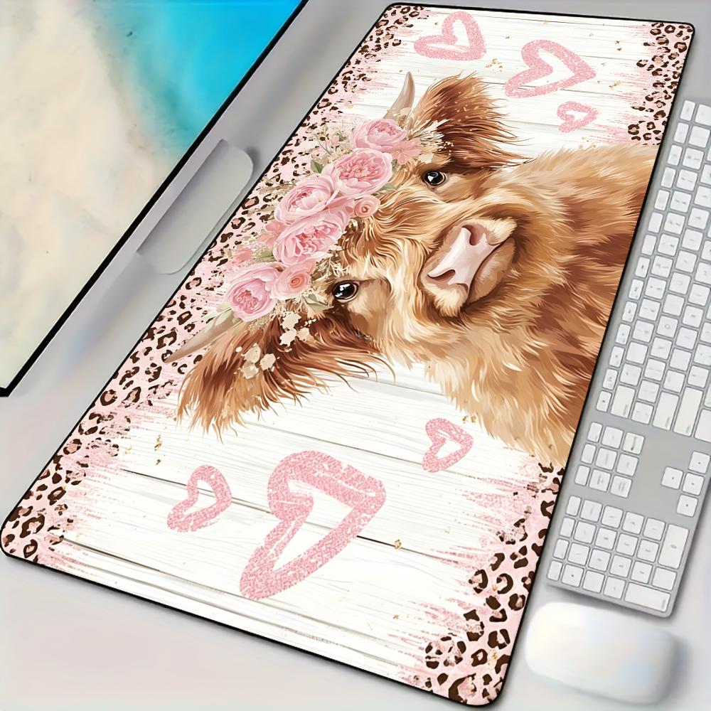 Leopard print and cow Mouse Pa - đánh giá và giá Cow Mat Rubber