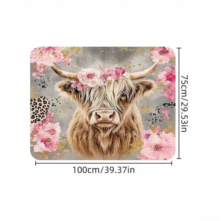1 Piece, Scottish Highland Cow - đánh giá và giá Cow Mat Rubber