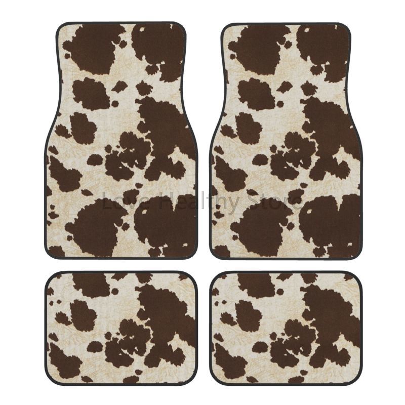 Cow Car Floor Mats Set of 4 Br - đánh giá và giá Cow Mat Rubber