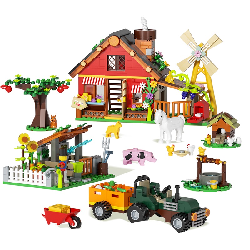 649PCS Creative Windmill Farm  - đánh giá và giá Agriculture Farming For Kids
