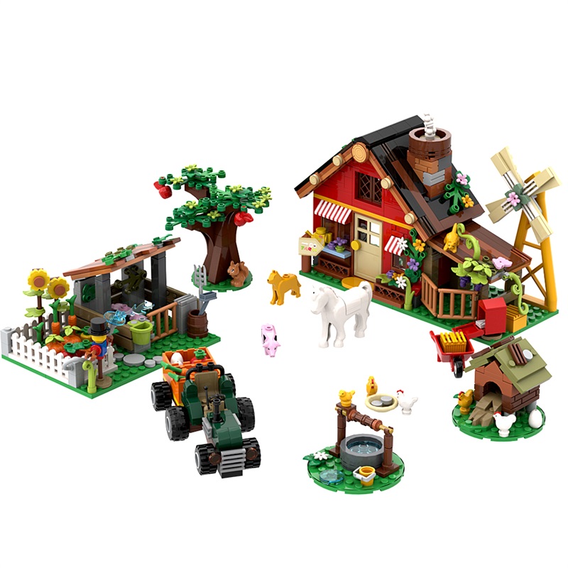649PCS Creative Windmill Farm  - đánh giá và giá Agriculture Farming For Kids