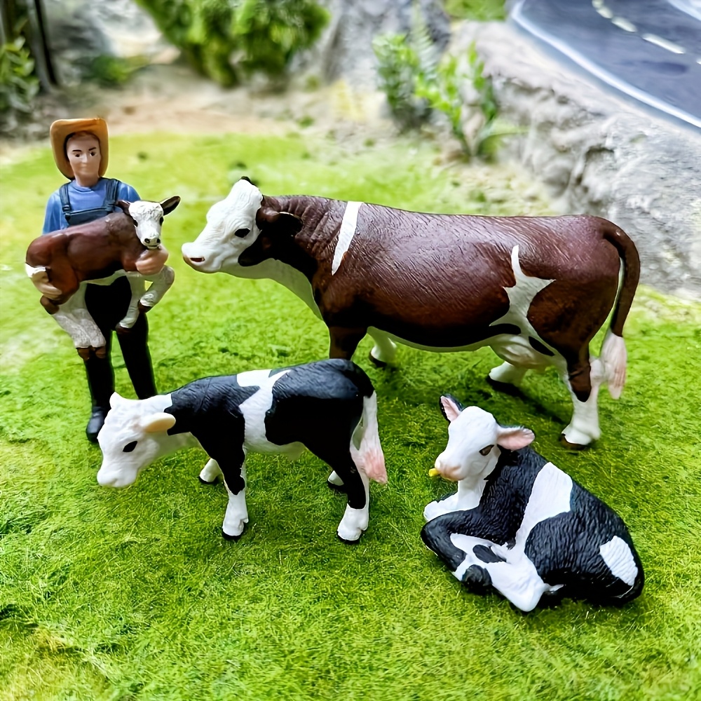 Farm Farmer And Cow Model Set  - đánh giá và giá Agriculture Farming For Kids