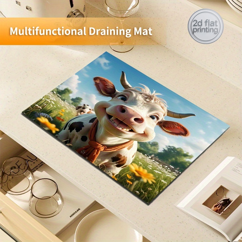 2D Flat Printing 1pc Cow Print - đánh giá và giá Cow Mat Rubber